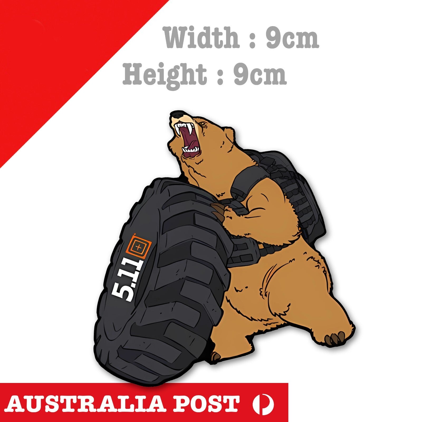 5.11 Military Training Bear Logo, Military Badge Stickers