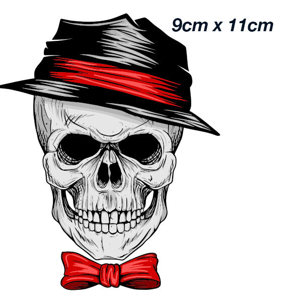 Skull Big Boss Big Hat  Laptop , Car  Sticker 
