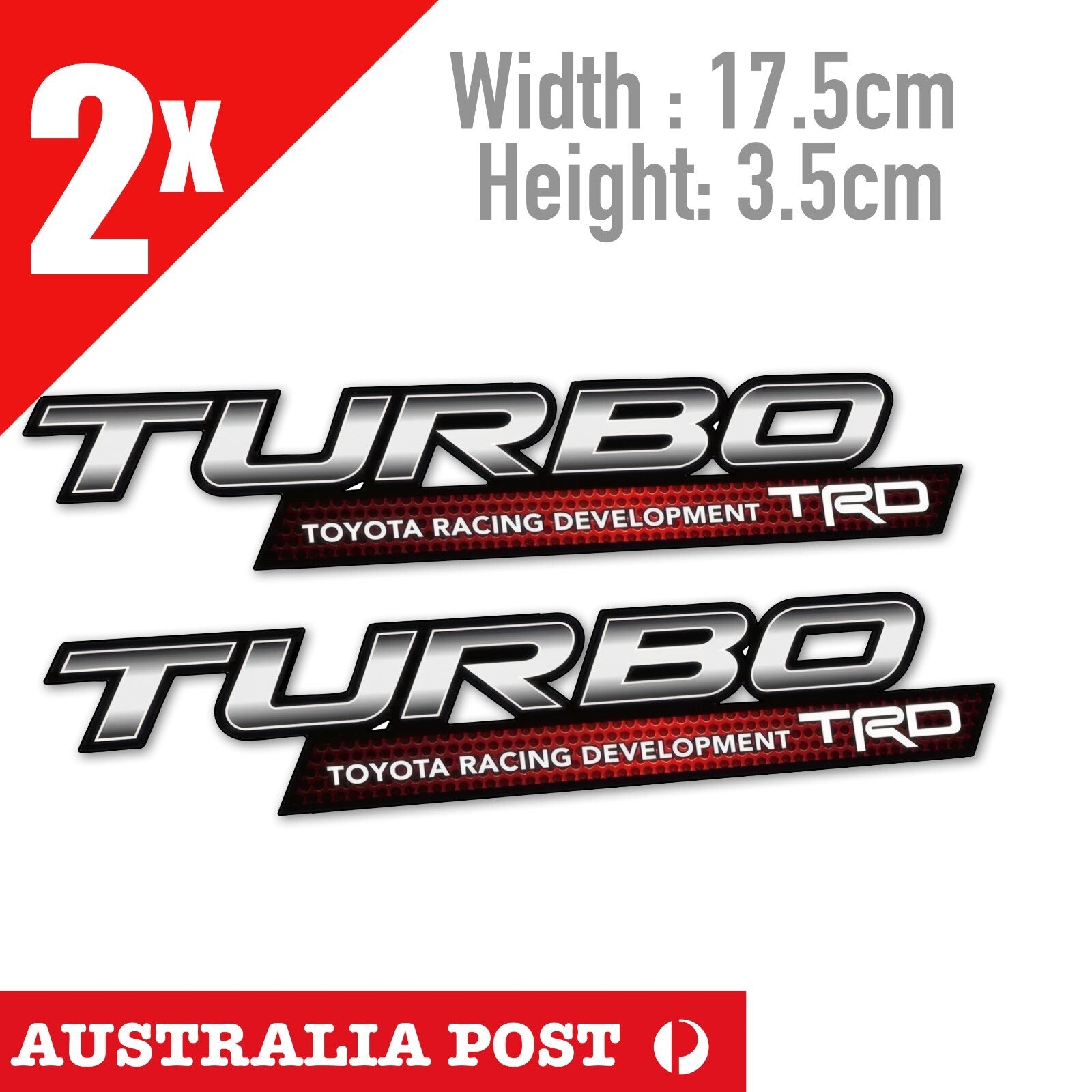 TURBO Toyota  TRD JDM JAPAN Banner, 4x4, Hilux, 4WD, Off Road Decal Sticker