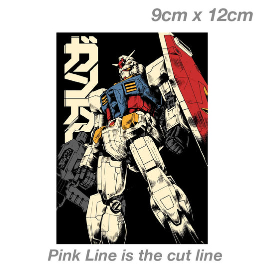 RX 78 2 Gundam Robot Laptop , Car  Vinyl  Sticker 
