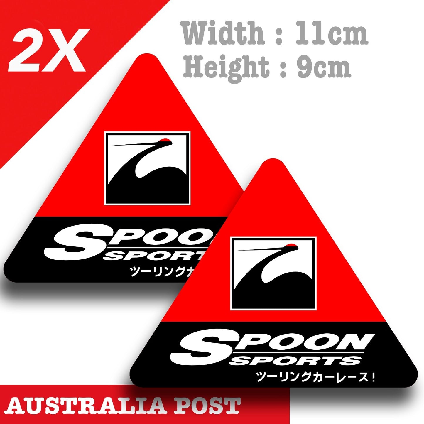 Spoon Sports Evo Mitsubishi Honda JDM Toyota Laptop , Car  Decal Sticker 