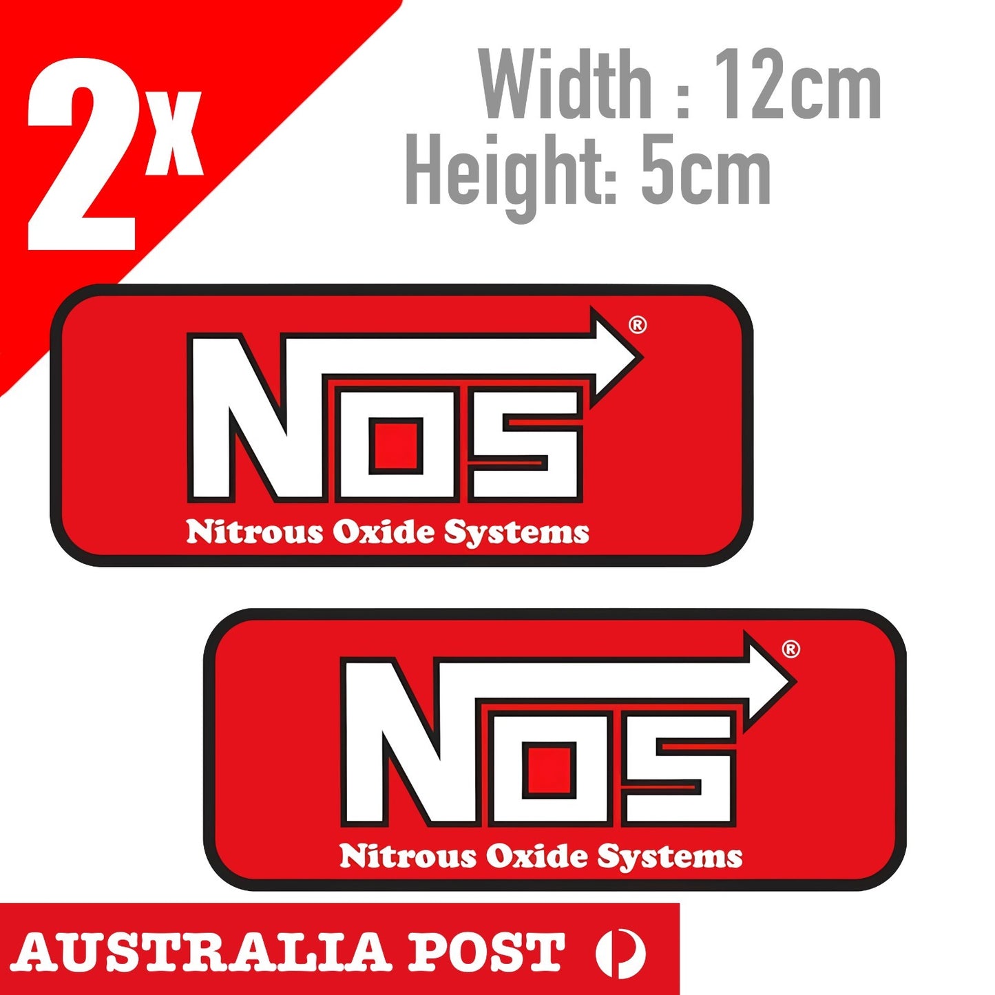 NOS - Nitrous Oxide Systems Label  JDM Laptop, Bar, Car Sticker