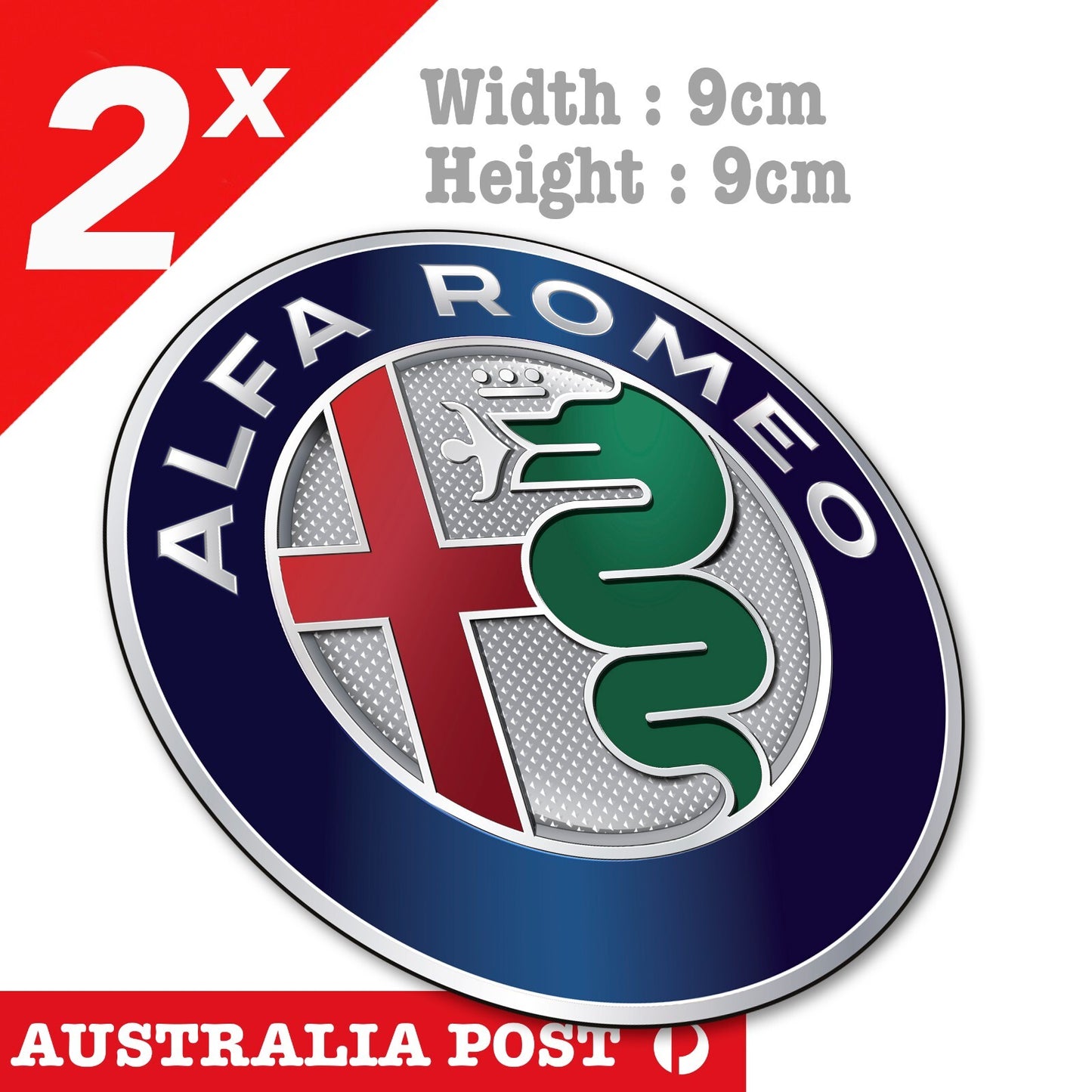 Alfa Romeo Logo, Laptop, Racing Car Logo , Fridge  Decal Sticker