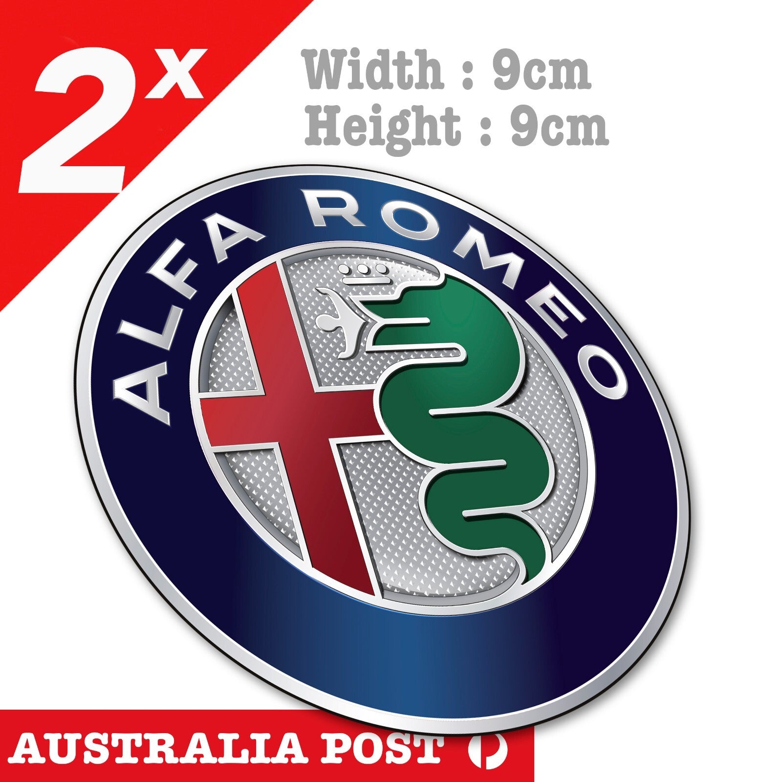 Alfa Romeo Logo, Laptop, Racing Car Logo , Fridge  Decal Sticker