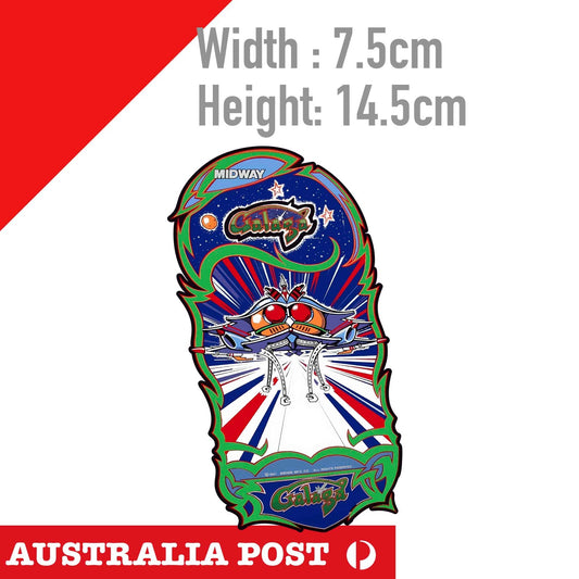 Galaga Logo, Classic Arcade Game Galaga LOGO, Arcade, Game Logo  Sticker