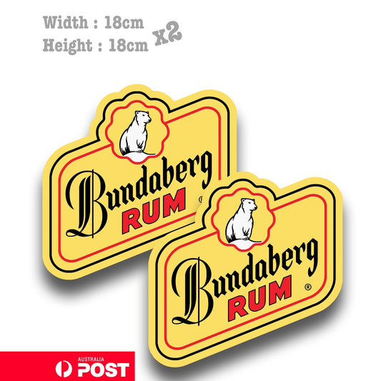Bundaberg Rum Logo, Beer, Fridge, Toolbox  Decal  Sticker