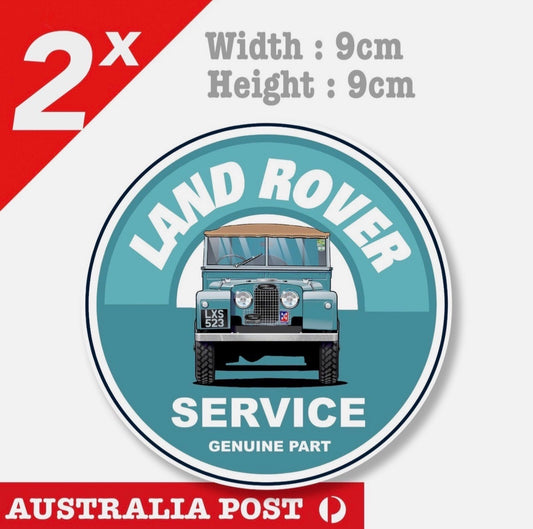 Land Rover Defender 110, SERVICE & PART Round Badge Sticker