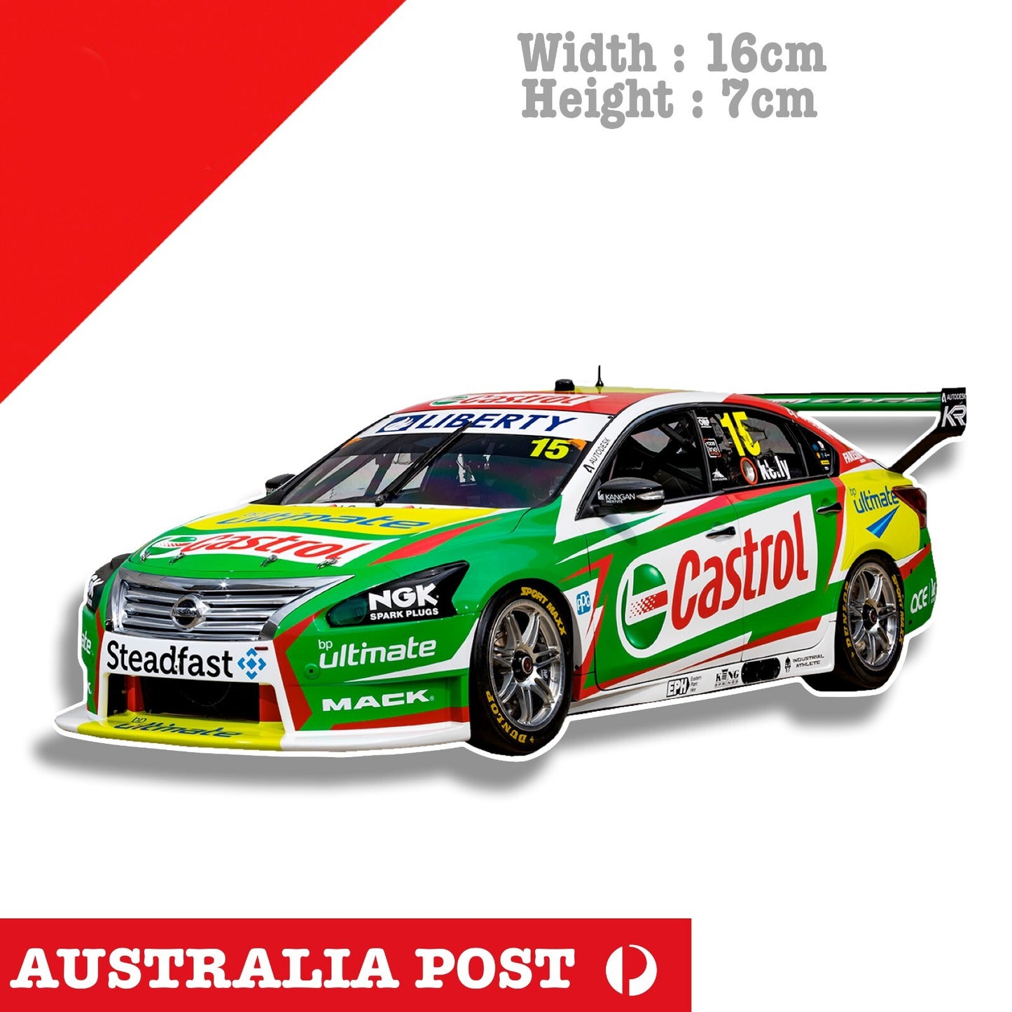 CASTROL OIL NISSAN ALTIMA NASCAR RACING Car Sticker