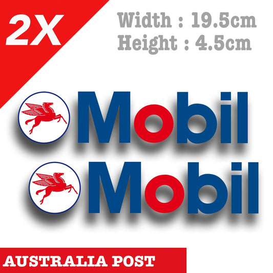 Mobil 1 Motor Oil Logo Laptop , Car  Vinyl  Stickers
