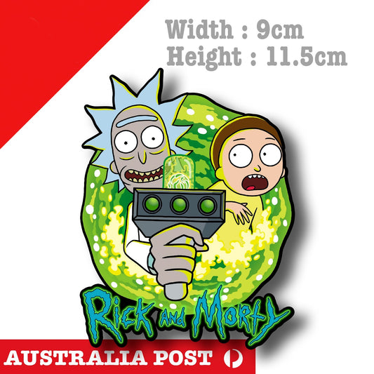 Rick and Morty Sticker - Vortex Funny Cartoon Sticker