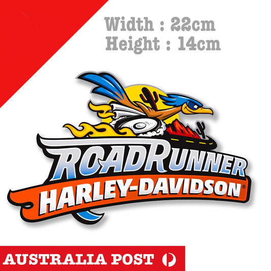 Road Runner Harley Davidson Motorcycle Logo Sticker