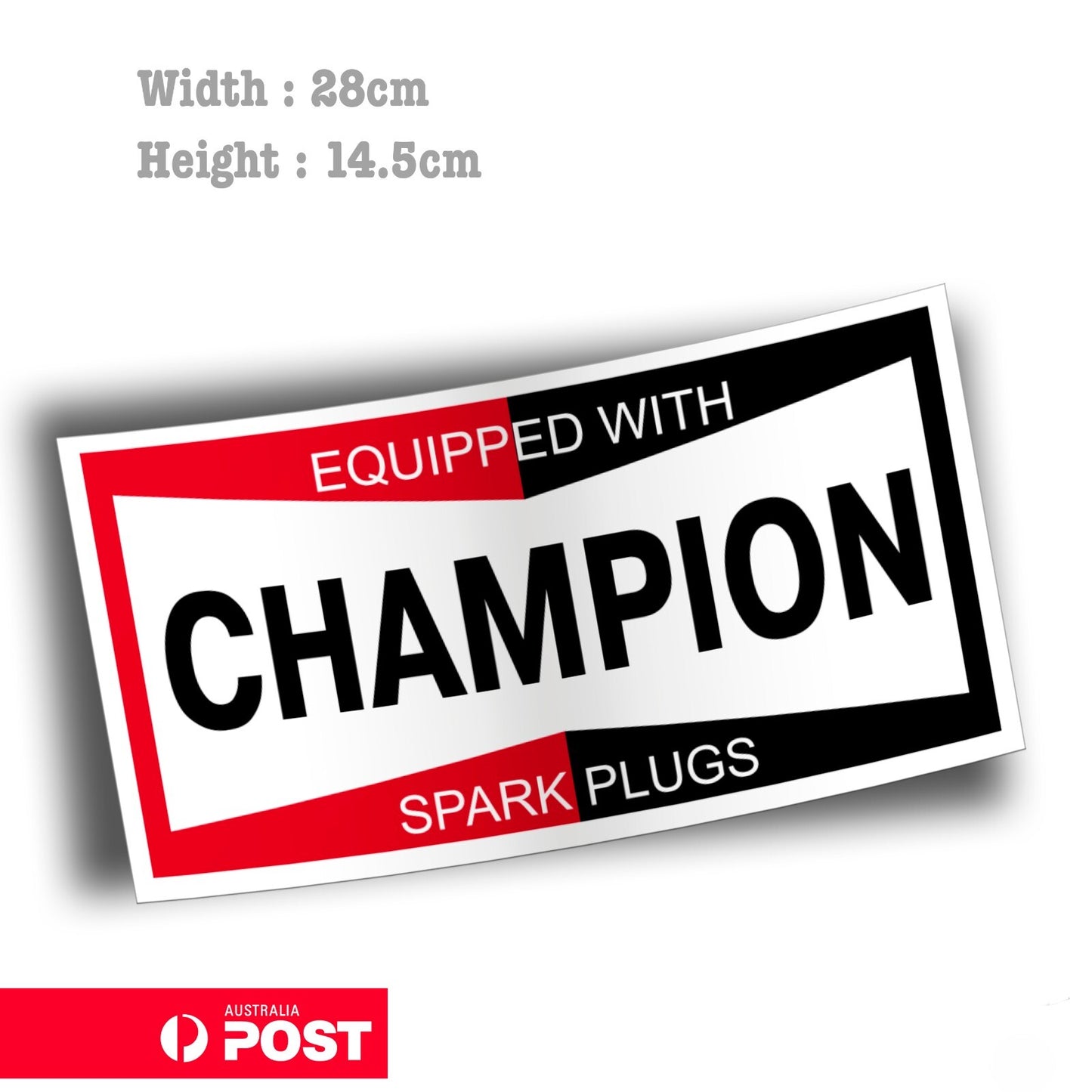 CHAMPION Spark Plug Logo Vintage Old Retro Logo Vinyl  Stickers