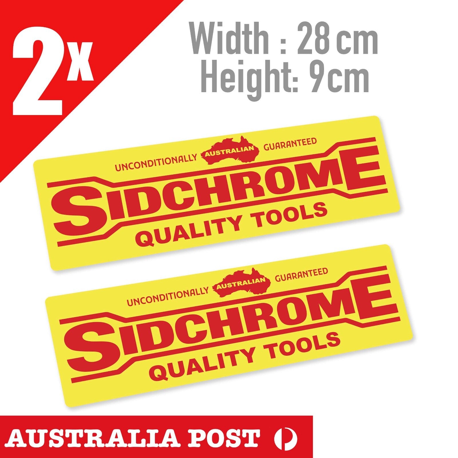 Sidchrome QUALITY Tools , Vintage Style Banner  Stickers