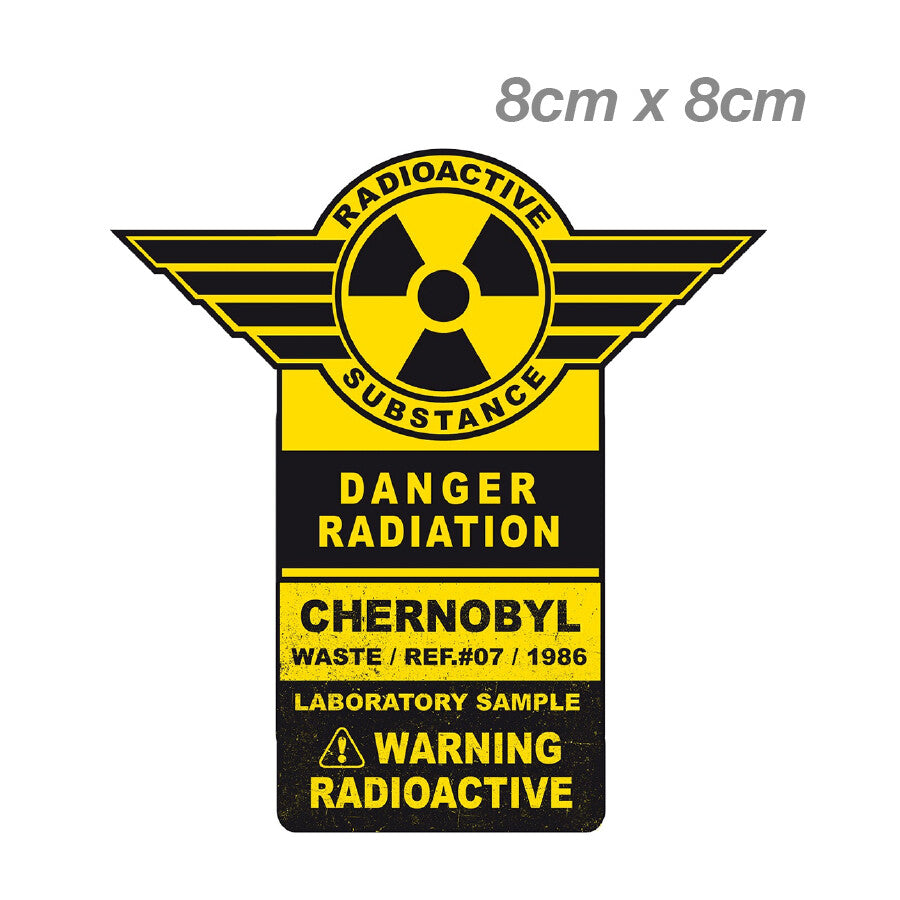 Chernobyl Radioactive Warning Sign #2 logo Laptop , Car  Vinyl  Sticker 