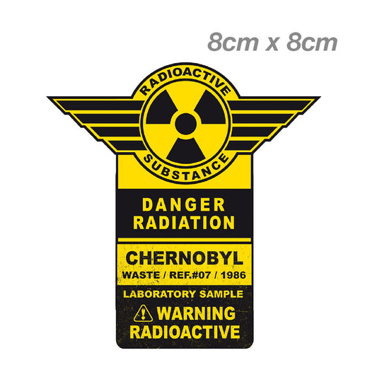 Chernobyl Radioactive Warning Sign #2 logo Laptop , Car  Vinyl  Sticker 