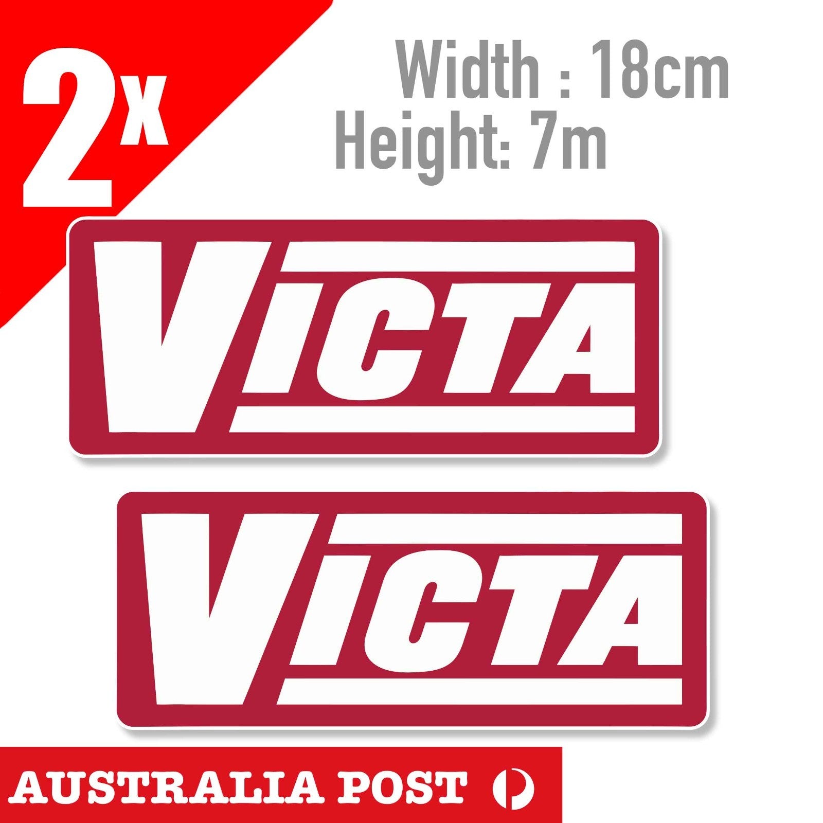 VICTA Logo LAWN MOWER Sticker