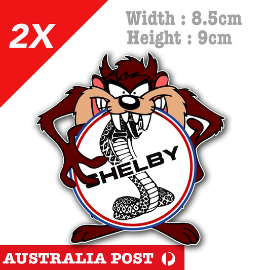 SHELBY Logo TAZ Tornado , Racing Car Sticker