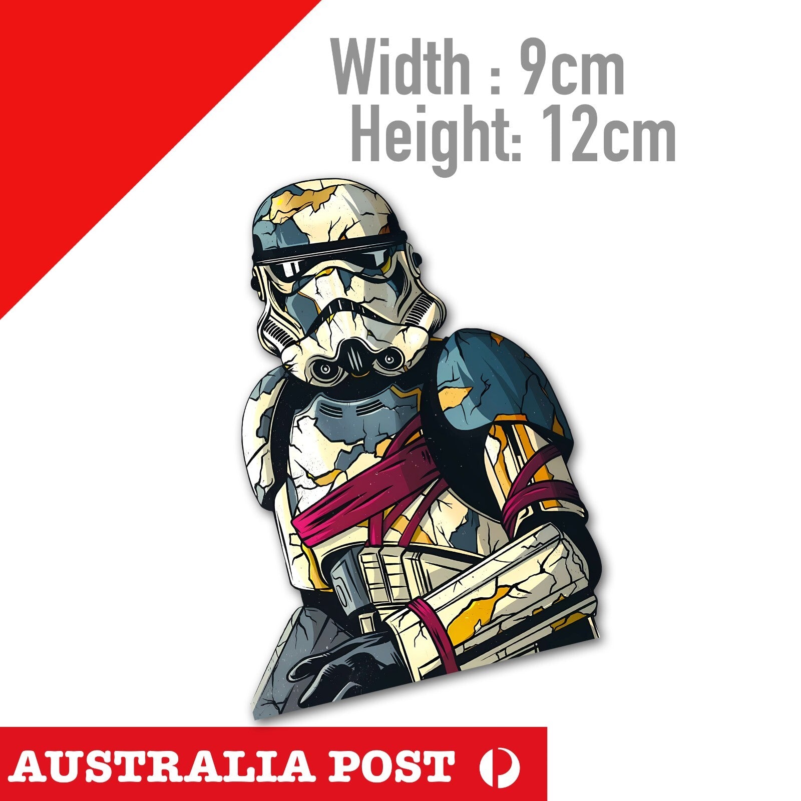 Star Wars Storm Trooper Damaged  Sticker