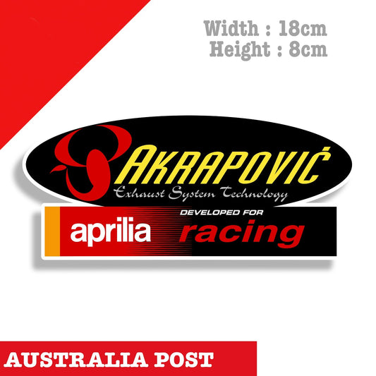 AKRAPOVIC Exhaust System , APRILIA Racing  Sticker