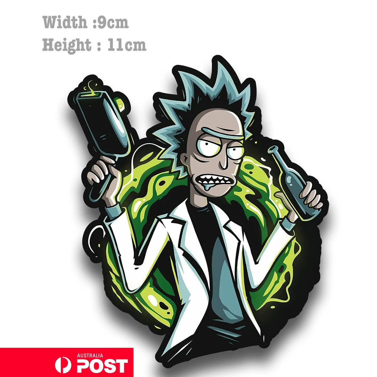 Rick and Morty Vortext Cartoon  Vinyl  Sticker