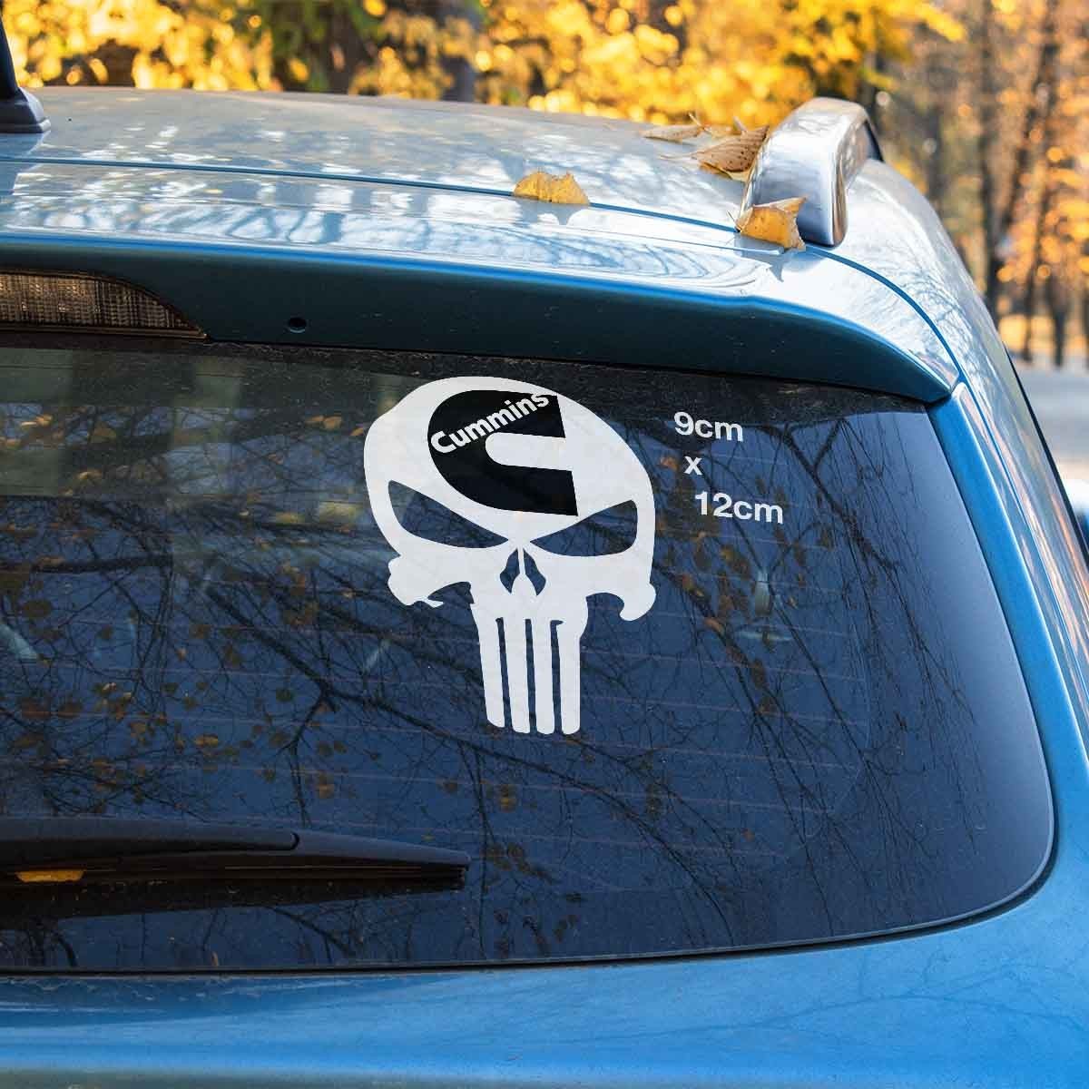 CUMMINS DISEL Engine Oil  SKULL Head Logo Sticker