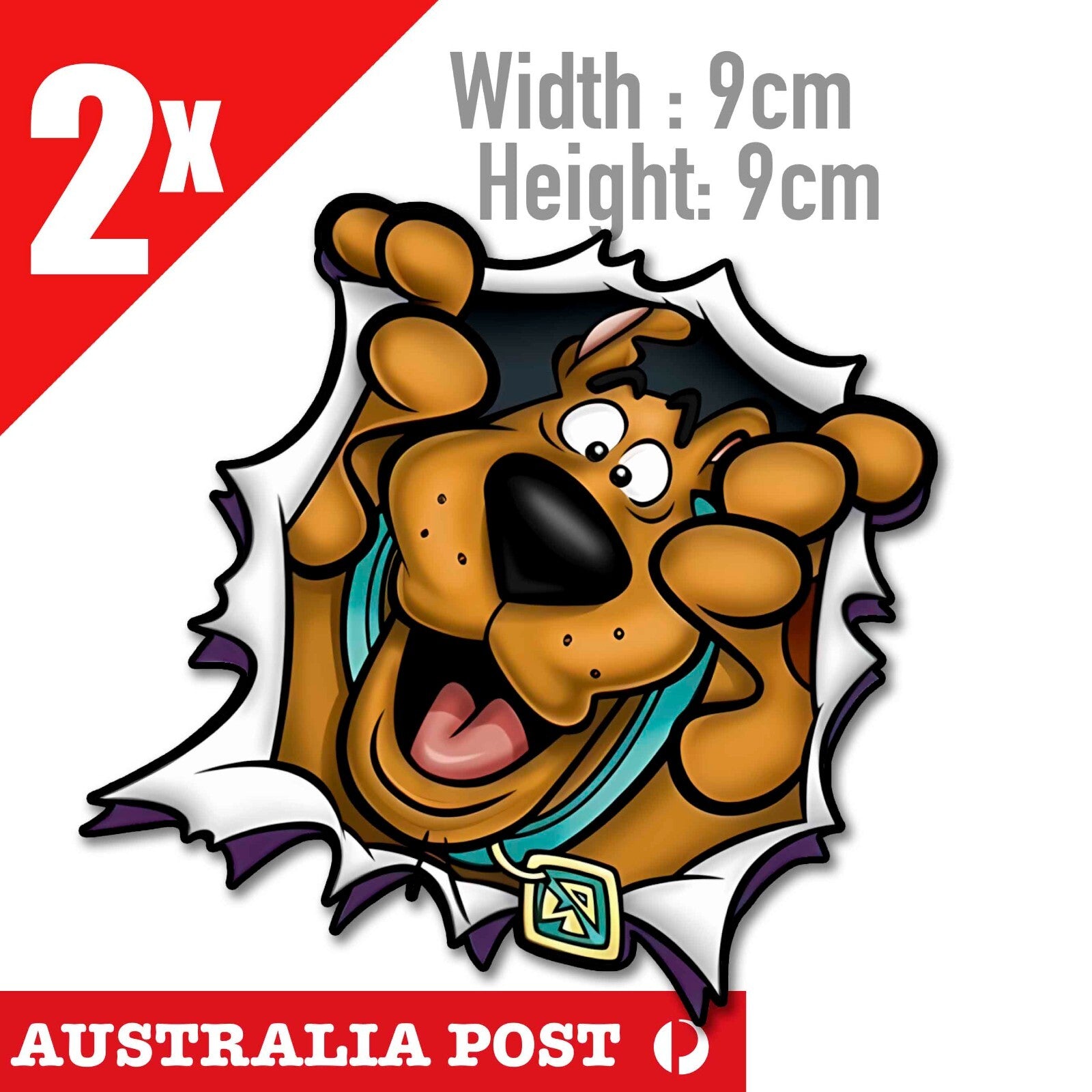 Scooby Doo  Funny Car Window Sticker