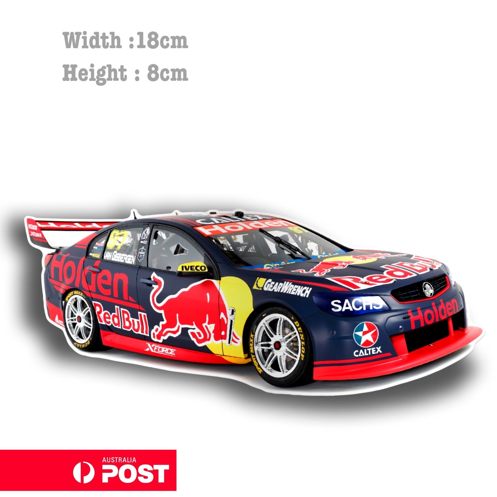 Holden Commodore ZB Red Bull Caltex   Vinyl  Sticker