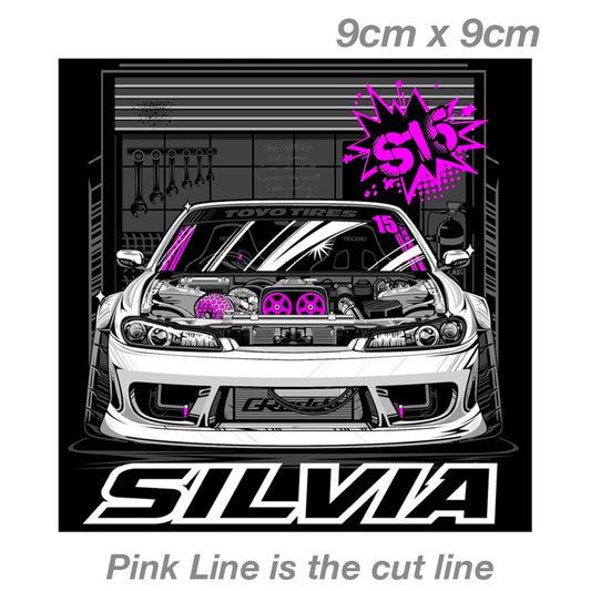 Nissan SILVIA S15 Drift Tuned JDM  Laptop , Car  Decal Sticker 