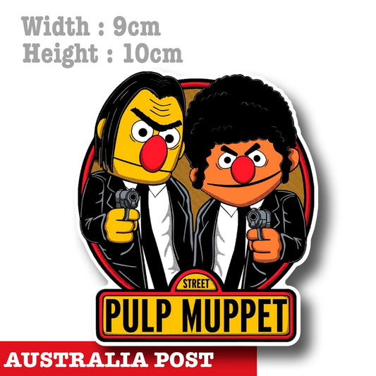 Pulp Fiction ,Pulp Muppet Funny Gangster Sticker