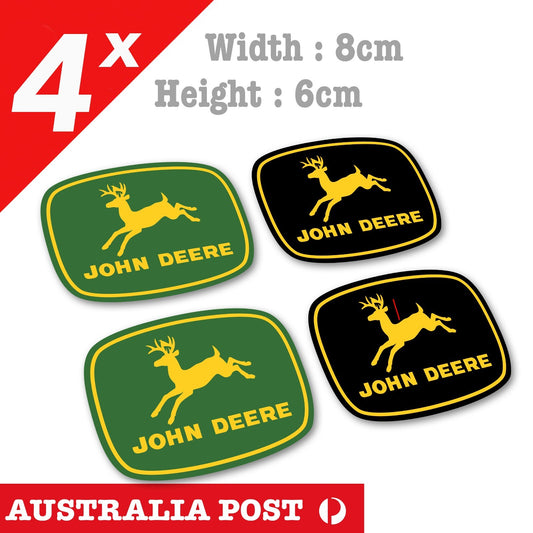 John Deere Logo 1956 x 4 Laptop , Car,  Ute, Tractor Stickers