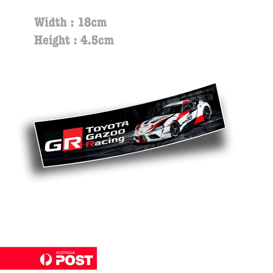 TOYOTA Supra GR GAZOO Racing Banner  Sticker