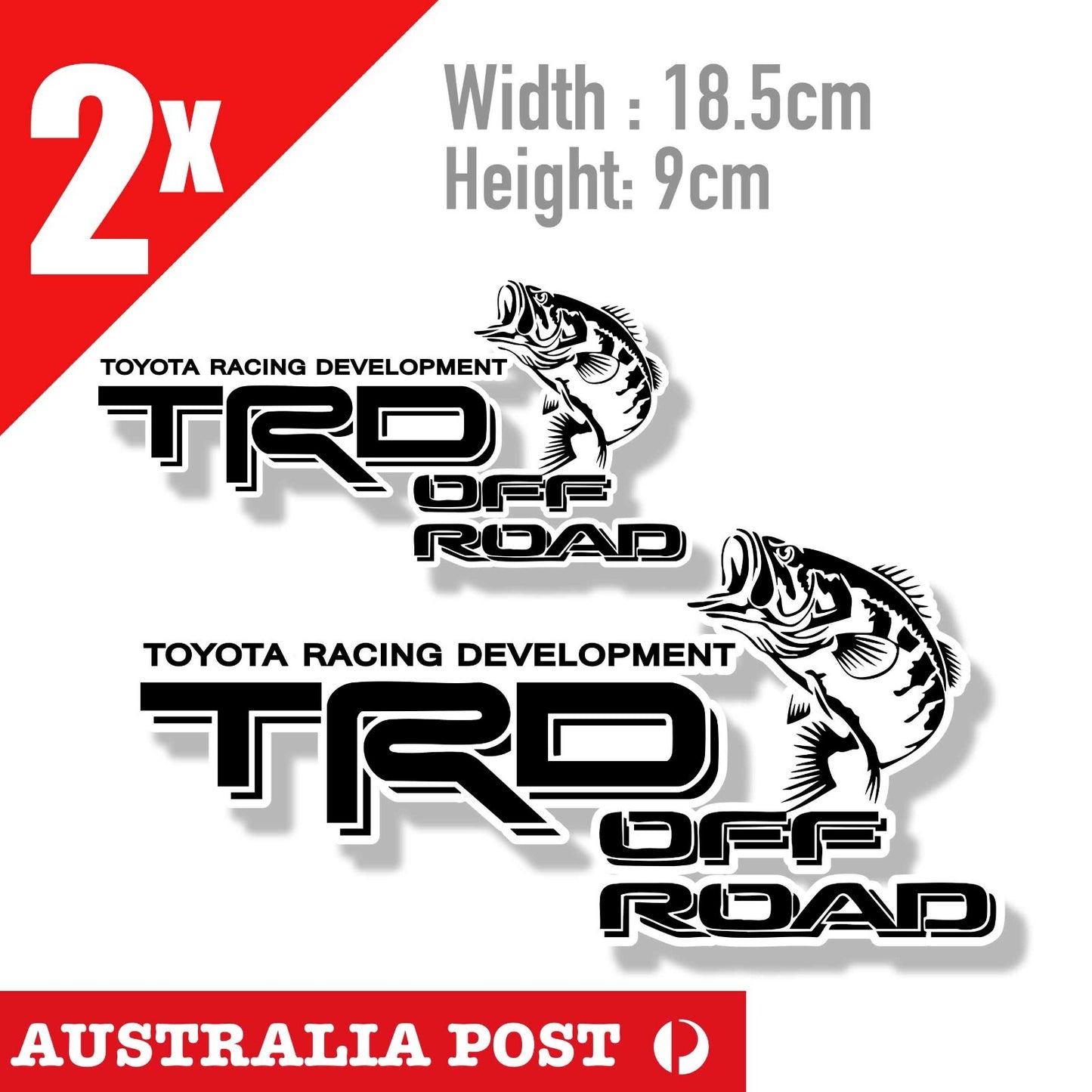 Toyota HILUX TRD TRD 4WD Logo, 4x4 Off Road, Hilux Toyota  Fishing Stickers