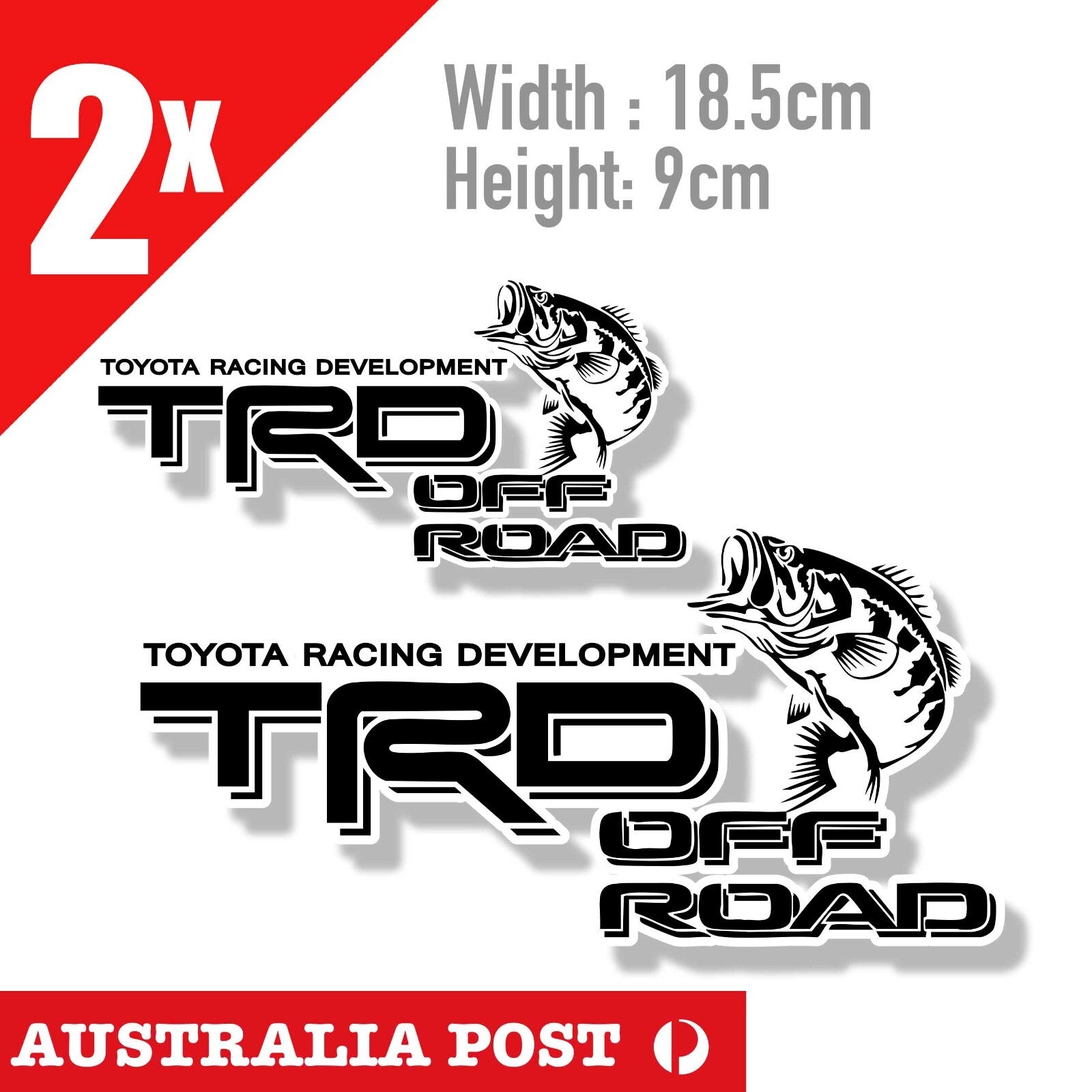 Toyota HILUX TRD TRD 4WD Logo, 4x4 Off Road, Hilux Toyota  Fishing Stickers