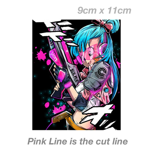 BULMA Cyborg Soldier - Dragon Ball Z  Sticker 