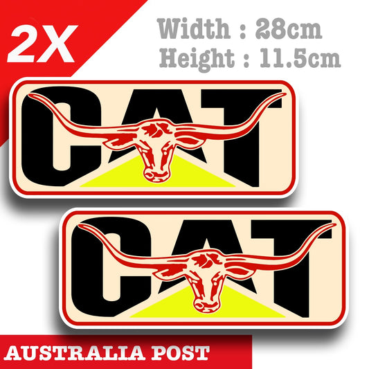 Caterpillar Bull Head Logo Decal large Stickers