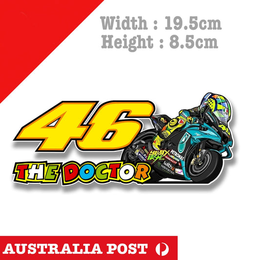 The Doctor 46 - Valentino Rossi's VR46 Motorcycle, MotoGP Sticker