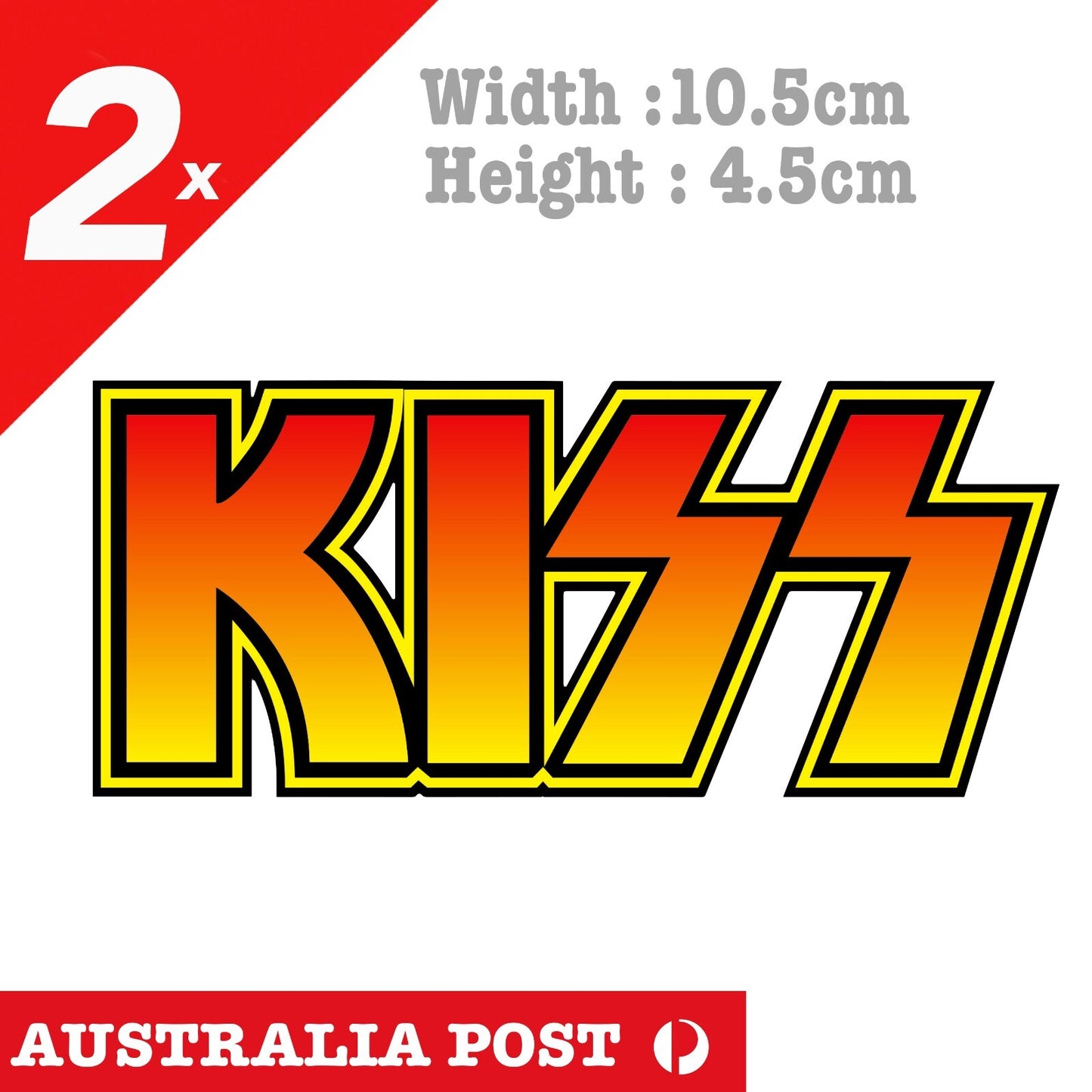 KISS ROCK Band Logo , KISS Logo  Decal Stickers