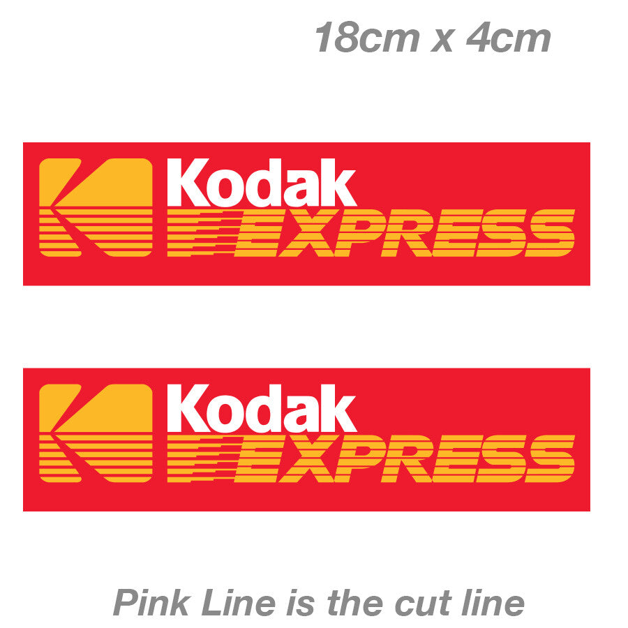 Kodak Film Express Slap Laptop , Car  Vinyl  Sticker 