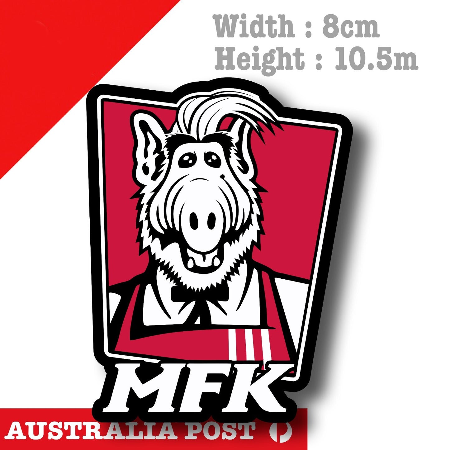 ALF KFC MFK  Logo   Laptop , Car  Decal Sticker 