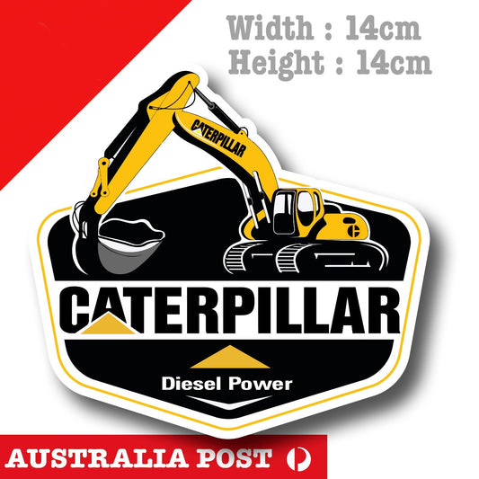 Caterpillar Diesel Power EXCAVATOR Logo Sticker