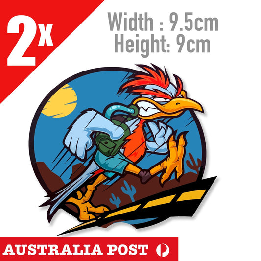 Road Runner and Wile E Coyote Funny  Vinyl   Stickers