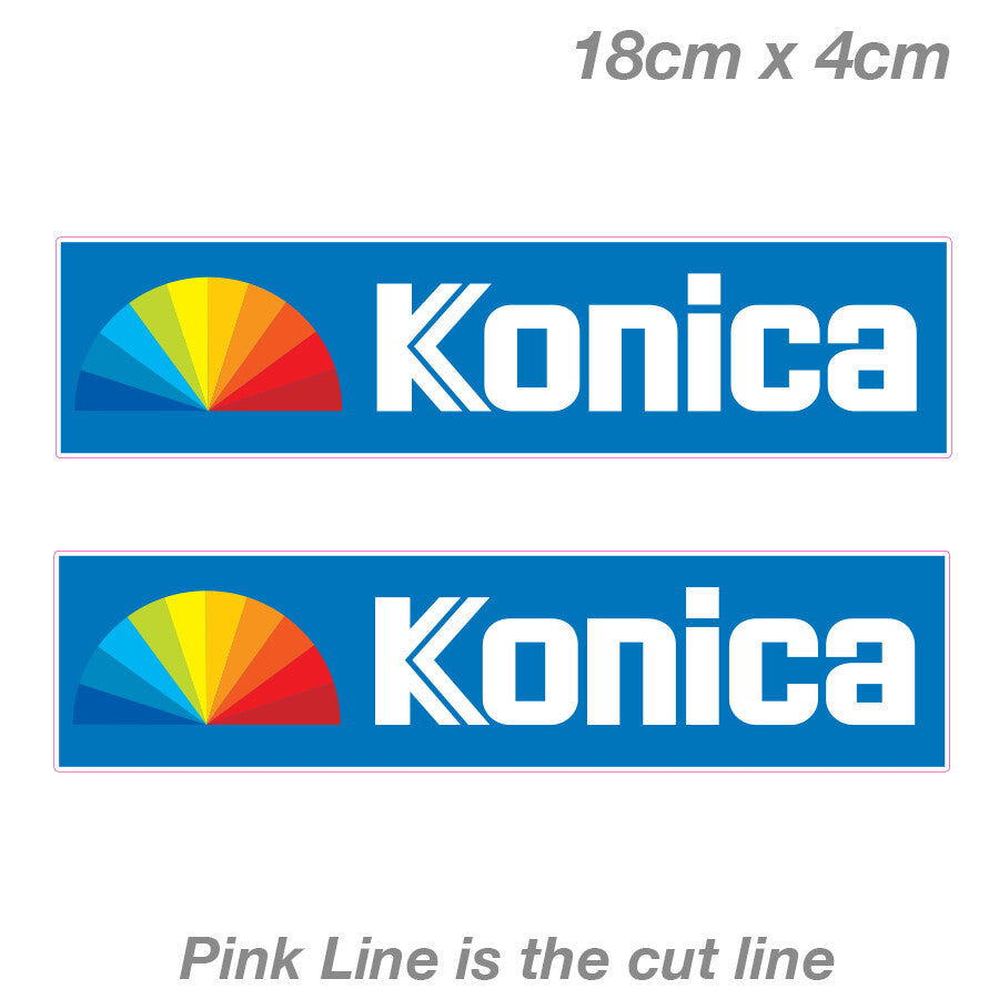 Konica Film Logo Slap Laptop , Car  Vinyl  Sticker 