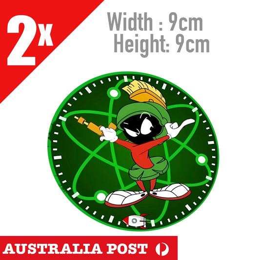 Marvin the Martian Round Logo  Stickers