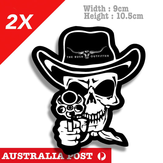 R.M Williams Cowboy SKull Sherif , The Bush Outfitter Decal Sticker