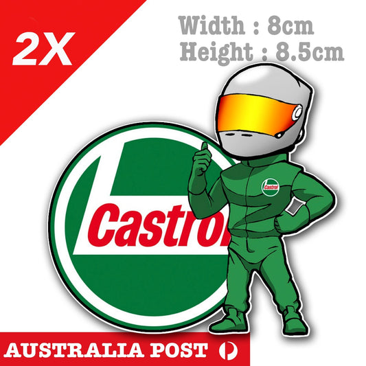 CASTROL Man Performance Motor Oil Logo Sticker