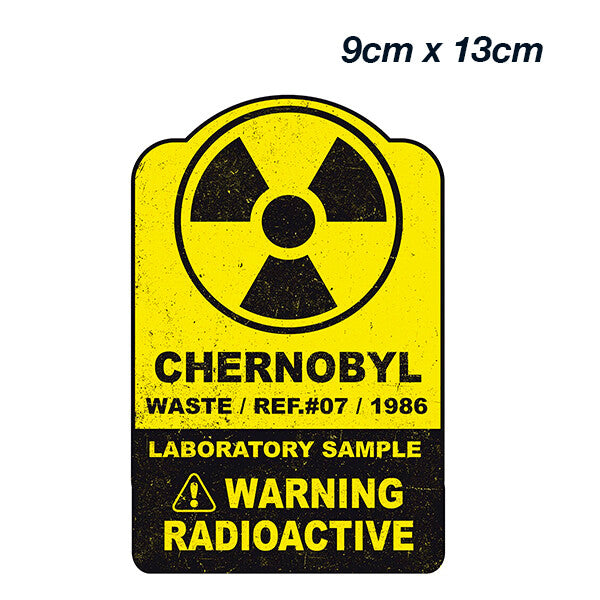 Chernobyl Radioactive Warning Sign Laptop , Car  Decal Sticker 