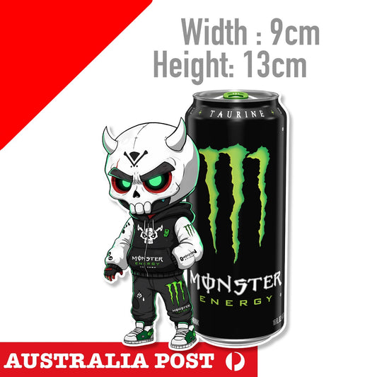 Monster Energy Drink Can Skull Helmet  Truck , Toolbox , Fridge , Bar Sticker