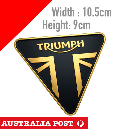 Motorcycle Triumph Gold Logo Laptop , Car  Decal Sticker