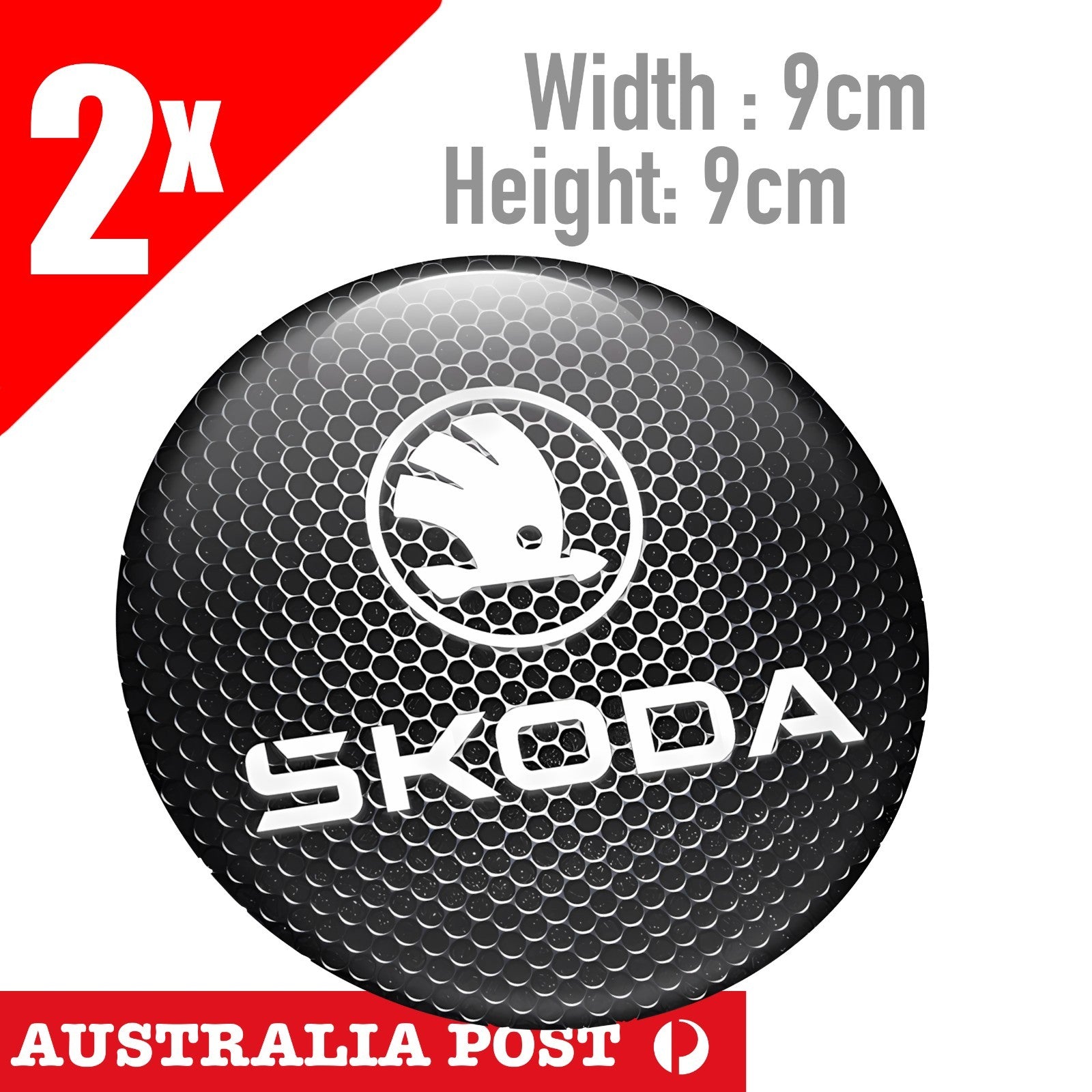 Skoda Round Sticker  | toolbox, car or home window, laptop Sign Style Sticker