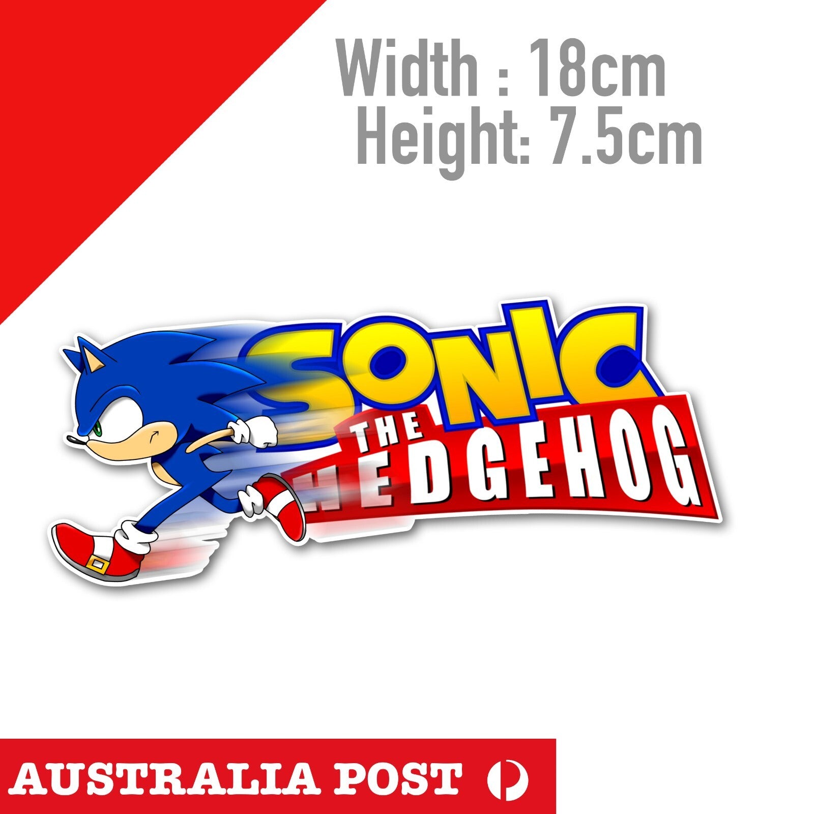 Sonic The Hedge Hog Logo, Arcade, Game, Sega Sticker